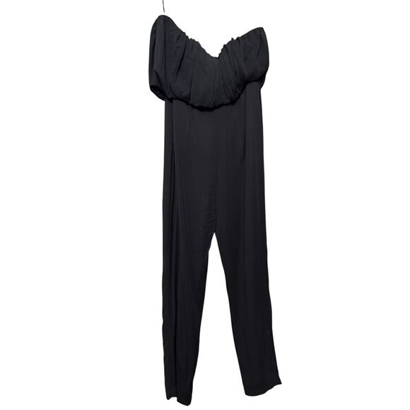 Third Form Strapless Cocktail Jumpsuit Black Viscose Size 8 - Picture 4 of 9